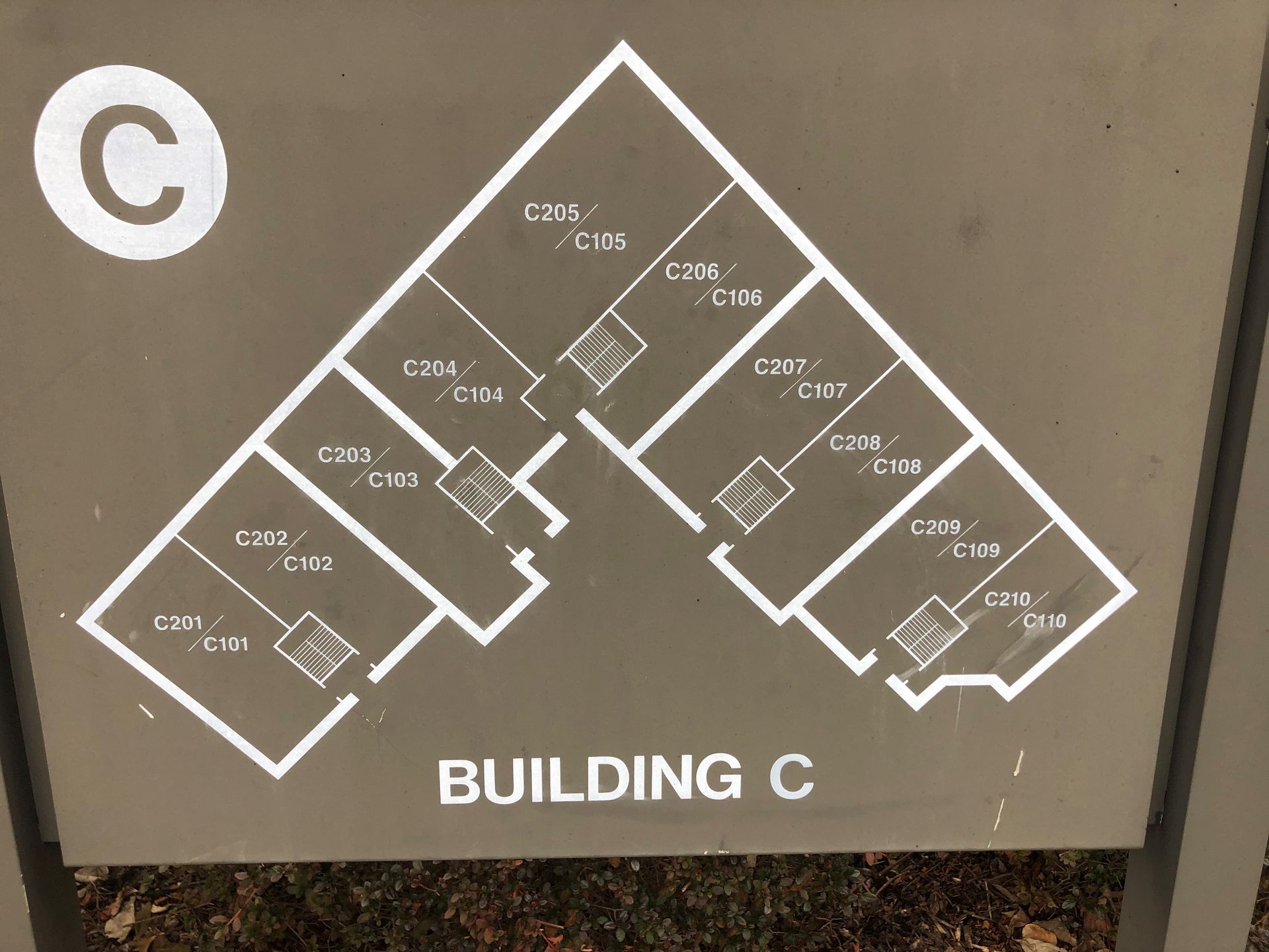 A floor plan of a building called building c.