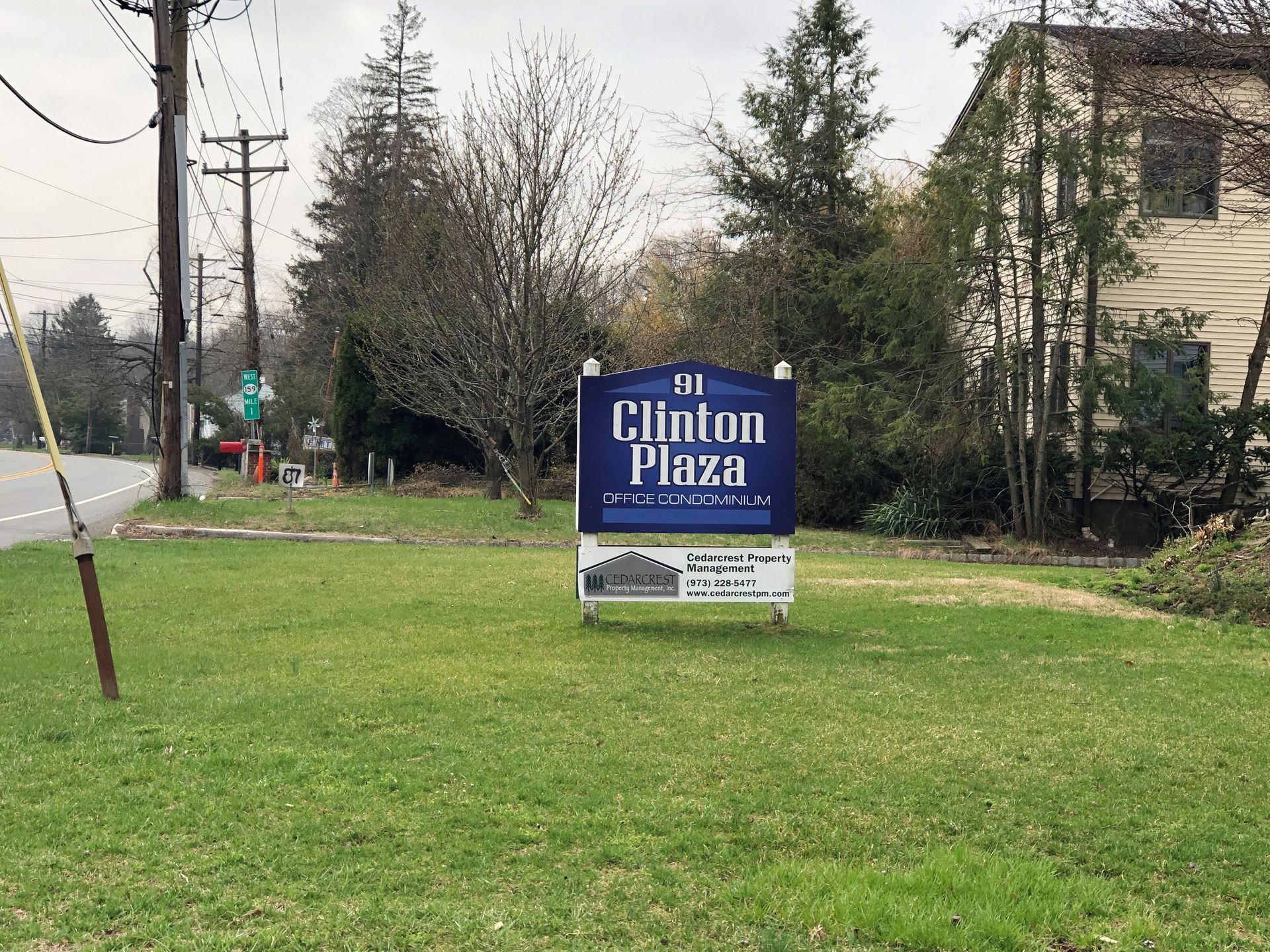 Clinton Plaza Sign - Clifton, NJ - Evergreen Commercial Real Estate Brokers Inc