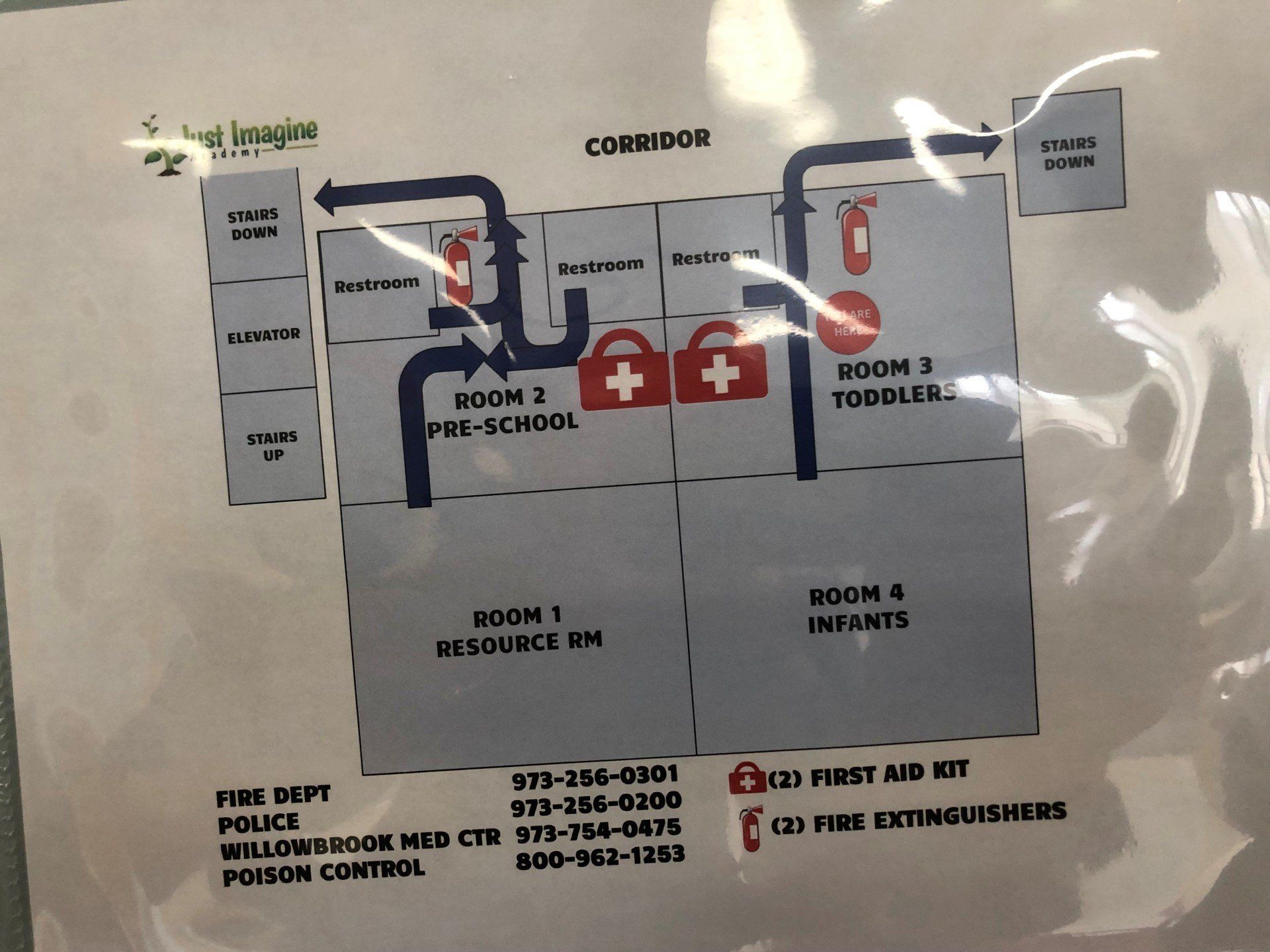 Daycare Floor Plan — Clifton, NJ — Evergreen Commercial Real Estate Brokers Inc