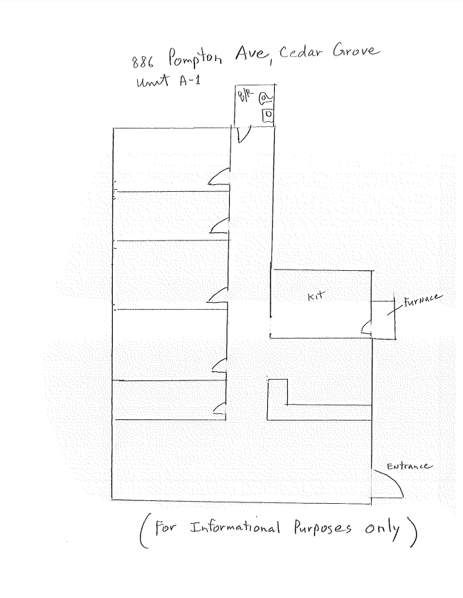 Floor Sketch — Clifton, NJ — Evergreen Commercial Real Estate Brokers Inc