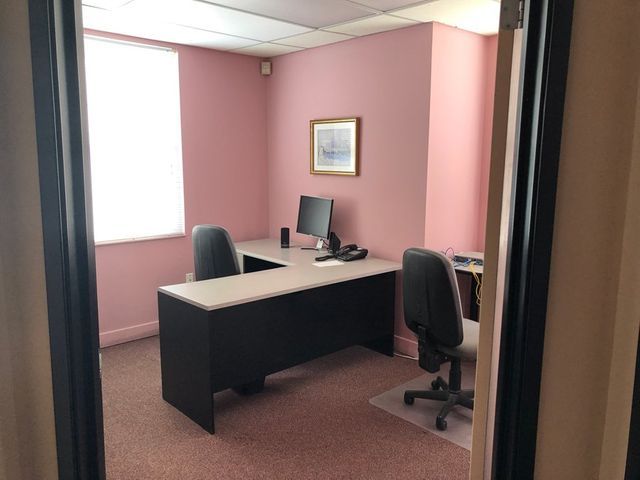 Pink Walled Office — Clifton, NJ — Evergreen Commercial Real Estate Brokers Inc