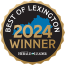 A badge that says best of lexington 2024 winner