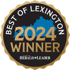 A badge that says best of lexington 2024 winner