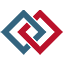 A blue and red logo for boone contracting 