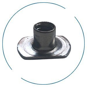 Stainless Steel Weld T-Nut with Slab Base