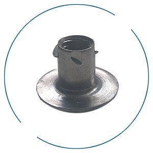 Stainless Steel Prop T-Nut with Round Base