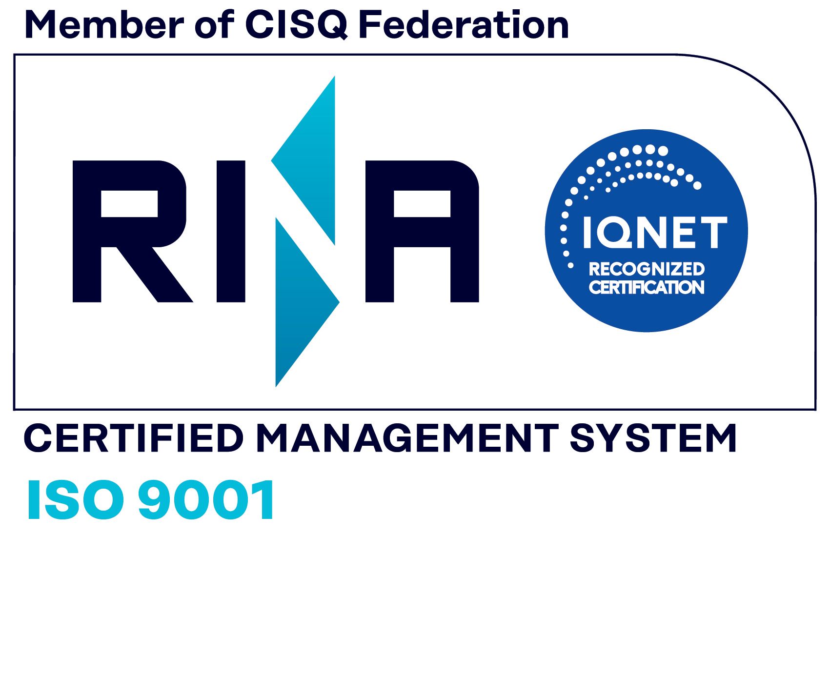 CERTIFICAZIONE ISO 9001 RINA