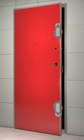 progetto 3D porta blindata con deviatori rotanti