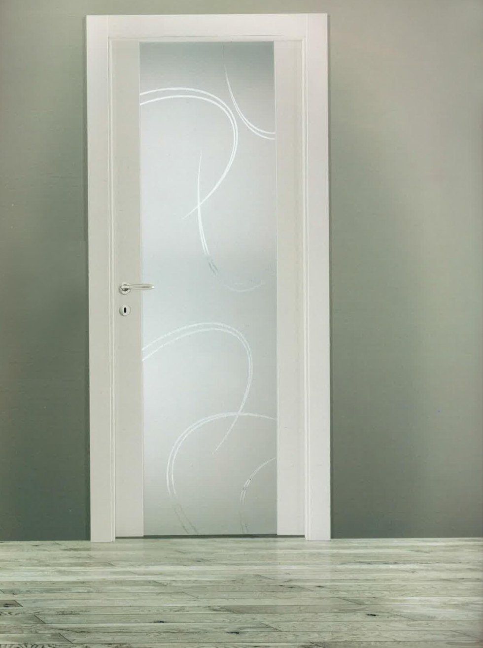 Porta in laminato con vetro