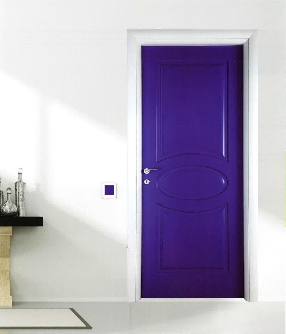 Porta laccata viola
