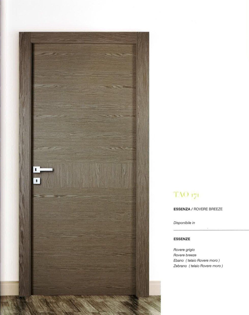 porta in legno di rovere