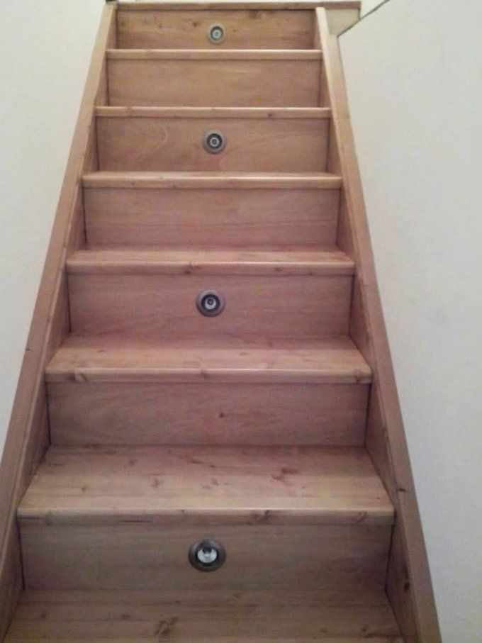 rivestimento in legno per scale