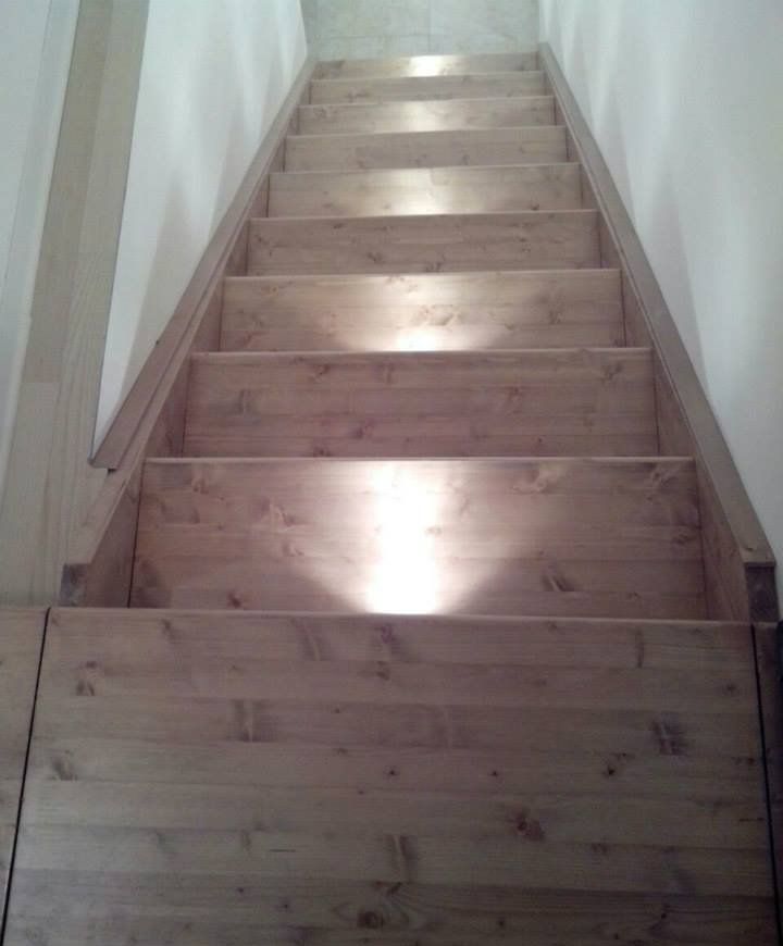 scale con copertura in legno