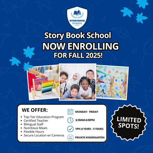The story book school is now enrolling for fall 2025