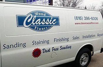 Classic Wood Floors LTD crew van Grand Rapids MI