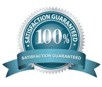 banner for a 1oo % satisfaction guarantee