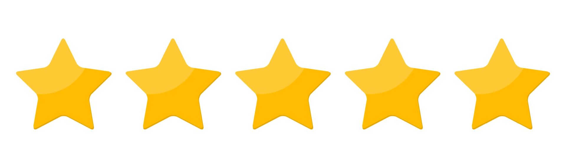 5 Star rating banner
