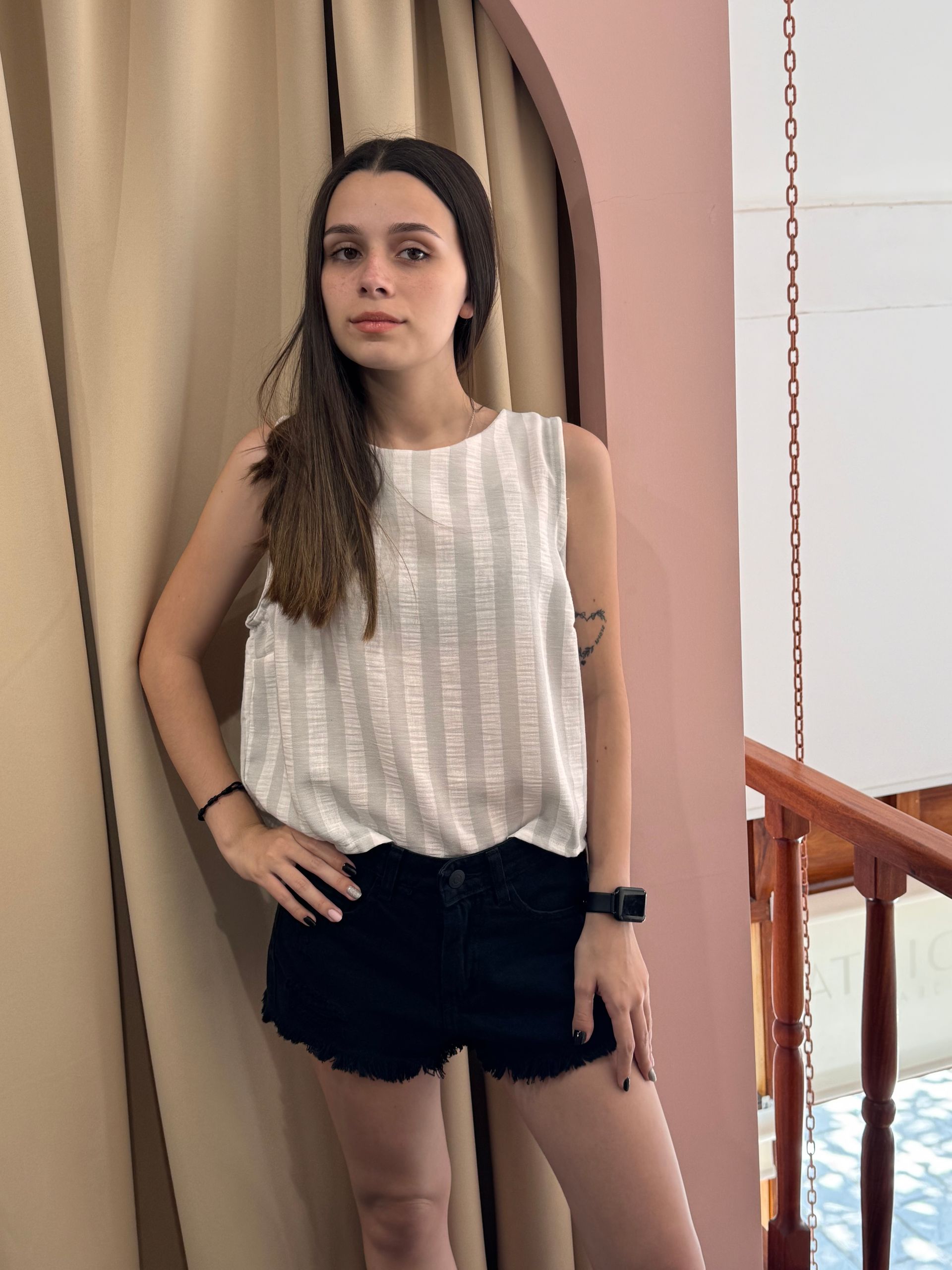 Remera a rayas de Lino.