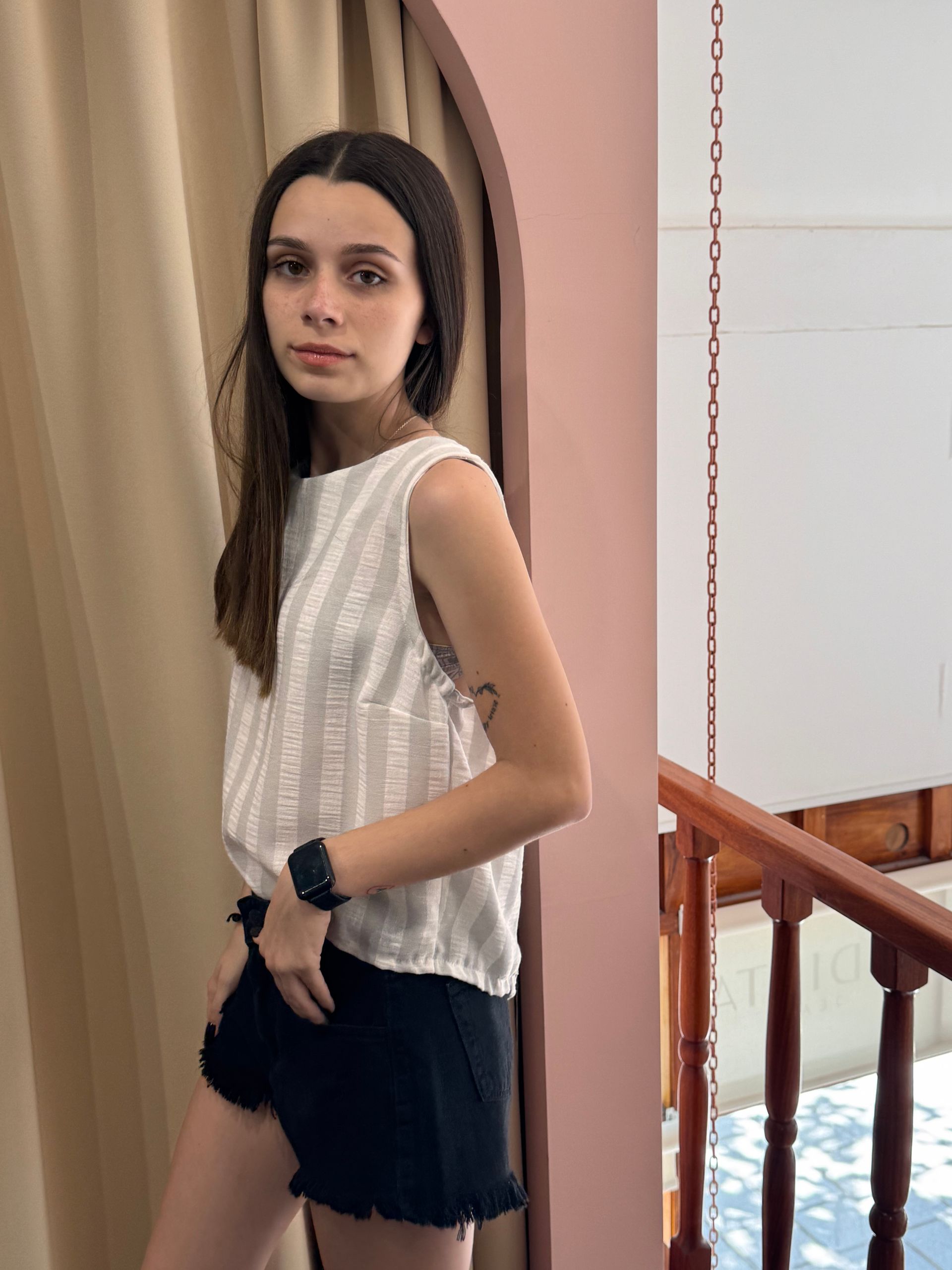 Remera a rayas de Lino.