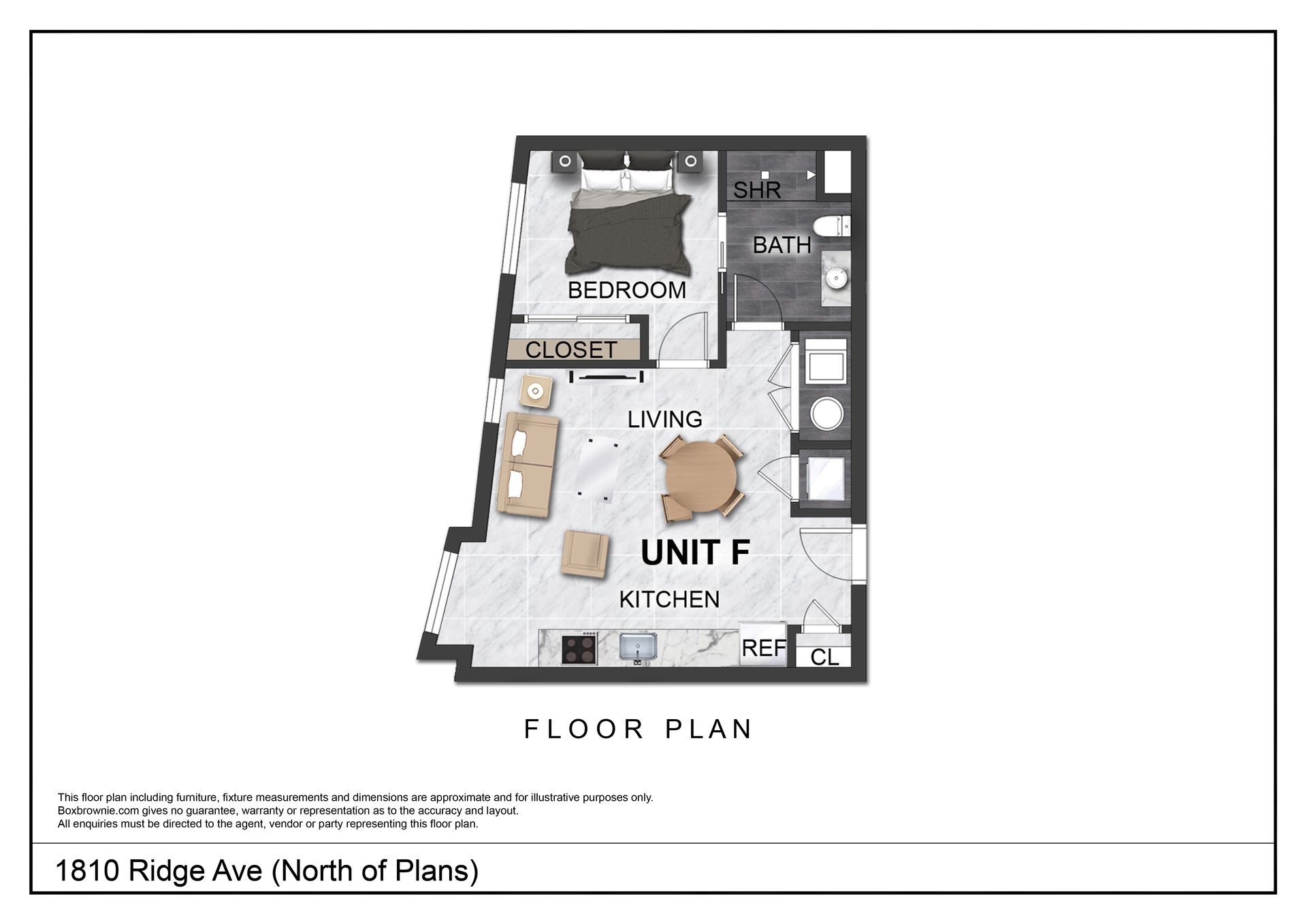Unit F Floor Plan