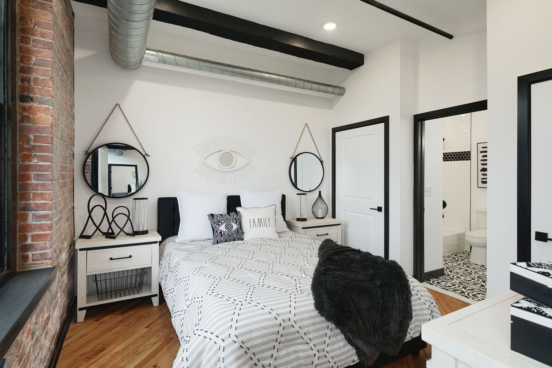 Interior Photo of Walnut Mills Lofts Bedroom