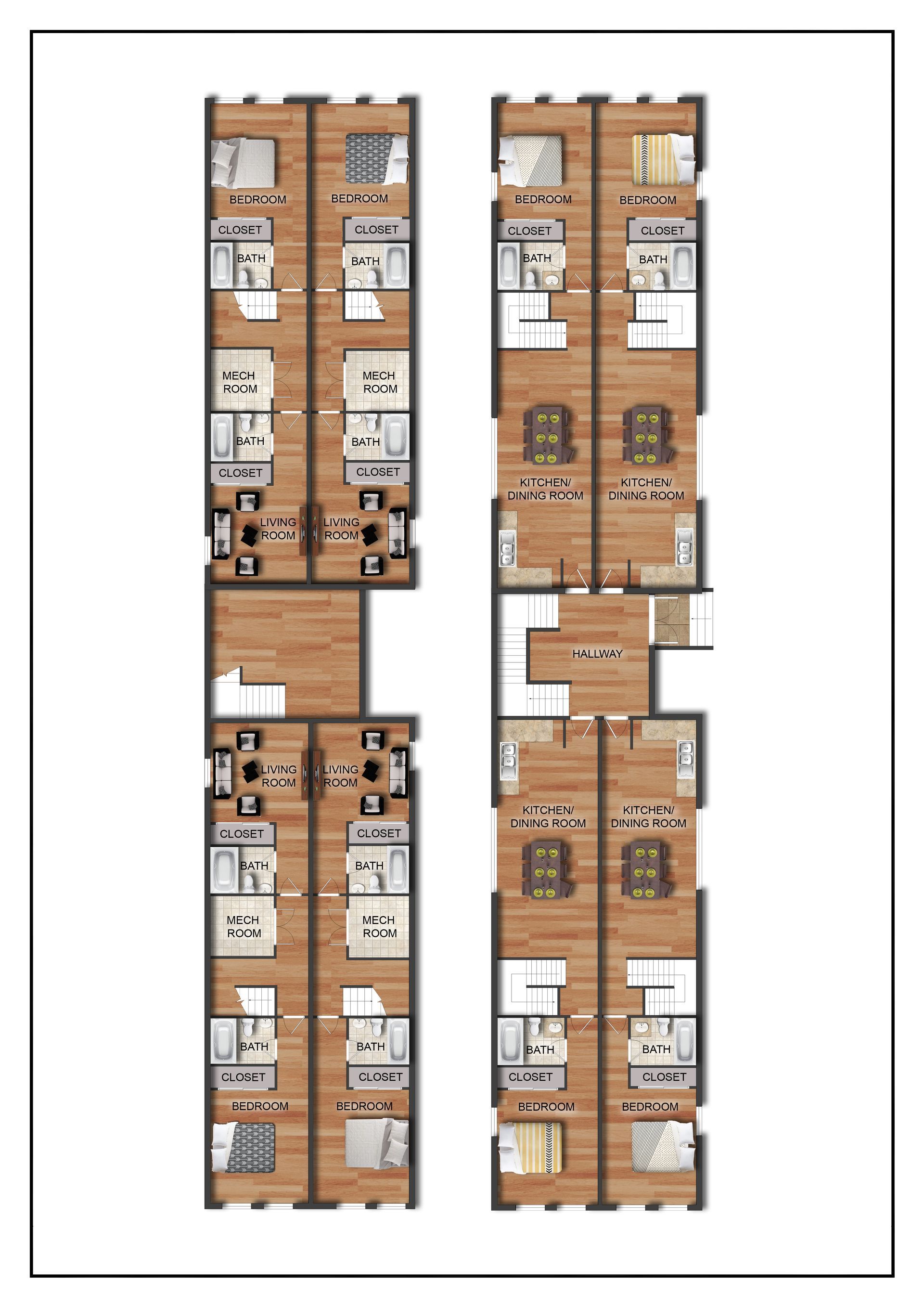 54th Street Floor Plans