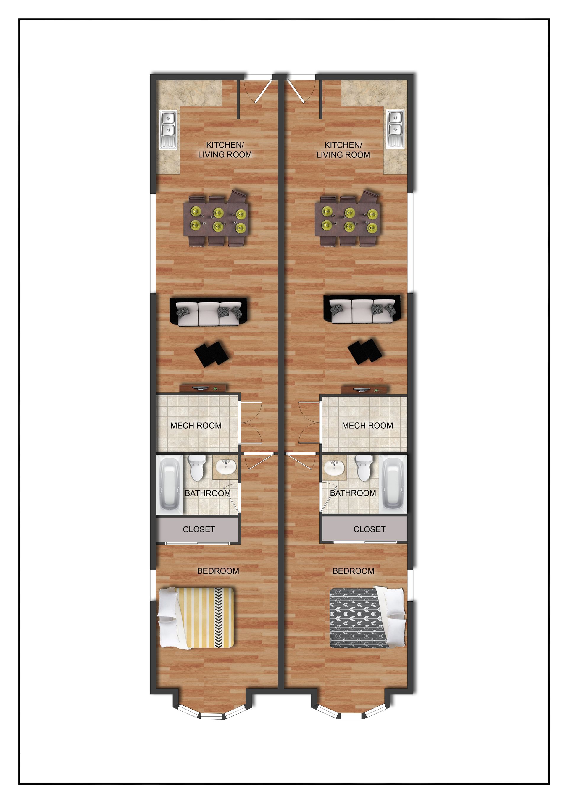 54th Street Floor Plans