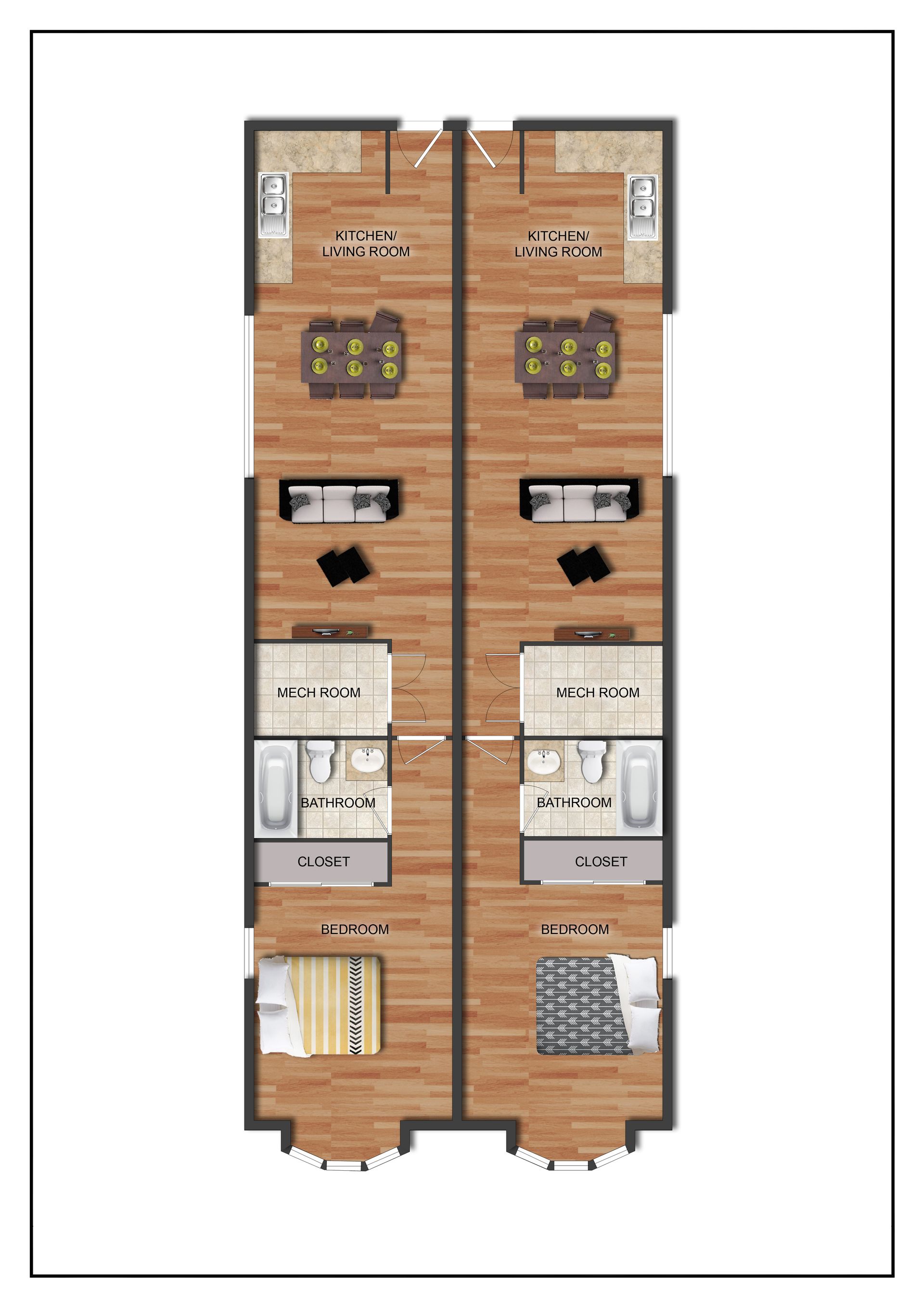 54th Street Floor Plans