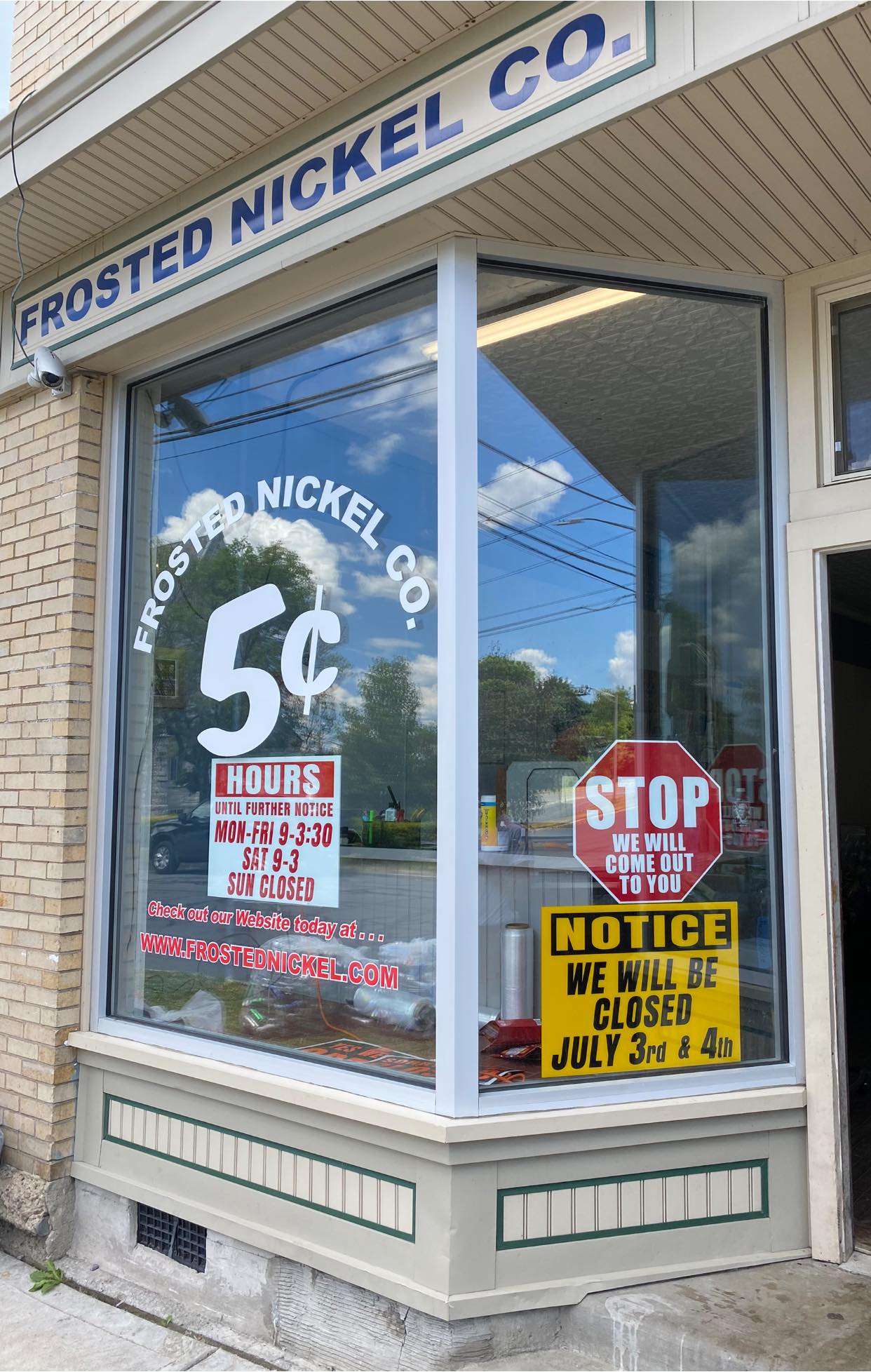 Frosted Nickle Co. Store Front — Auburn, NY — Frosted Nickel Co.