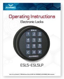 A operating instructions booklet for electronic locks