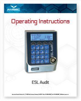 A operating instructions for an esl audit device