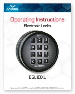 Operating instructions for electronic locks esl10xl