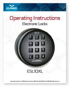Operating instructions for electronic locks esl10xl