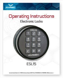 A operating instructions booklet for electronic locks