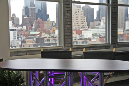 NYC Production Studio with Skyline view of NYC