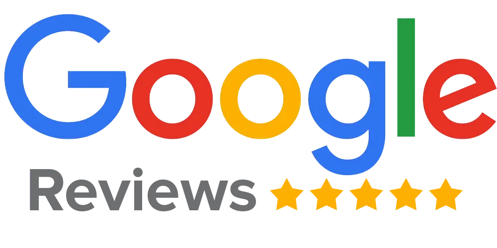 Le logo Google Reviews comporte cinq étoiles.