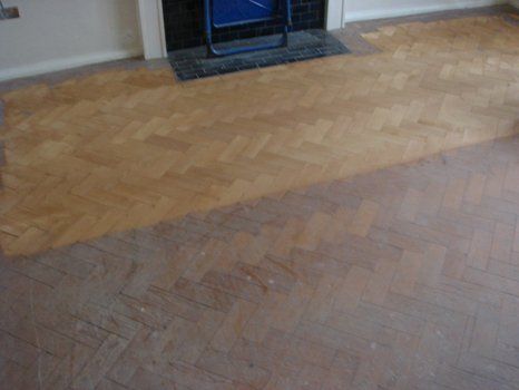 Wood floor refurbishment