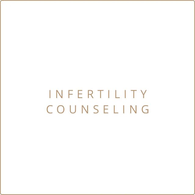 A logo for infertility counseling is shown on a white background.