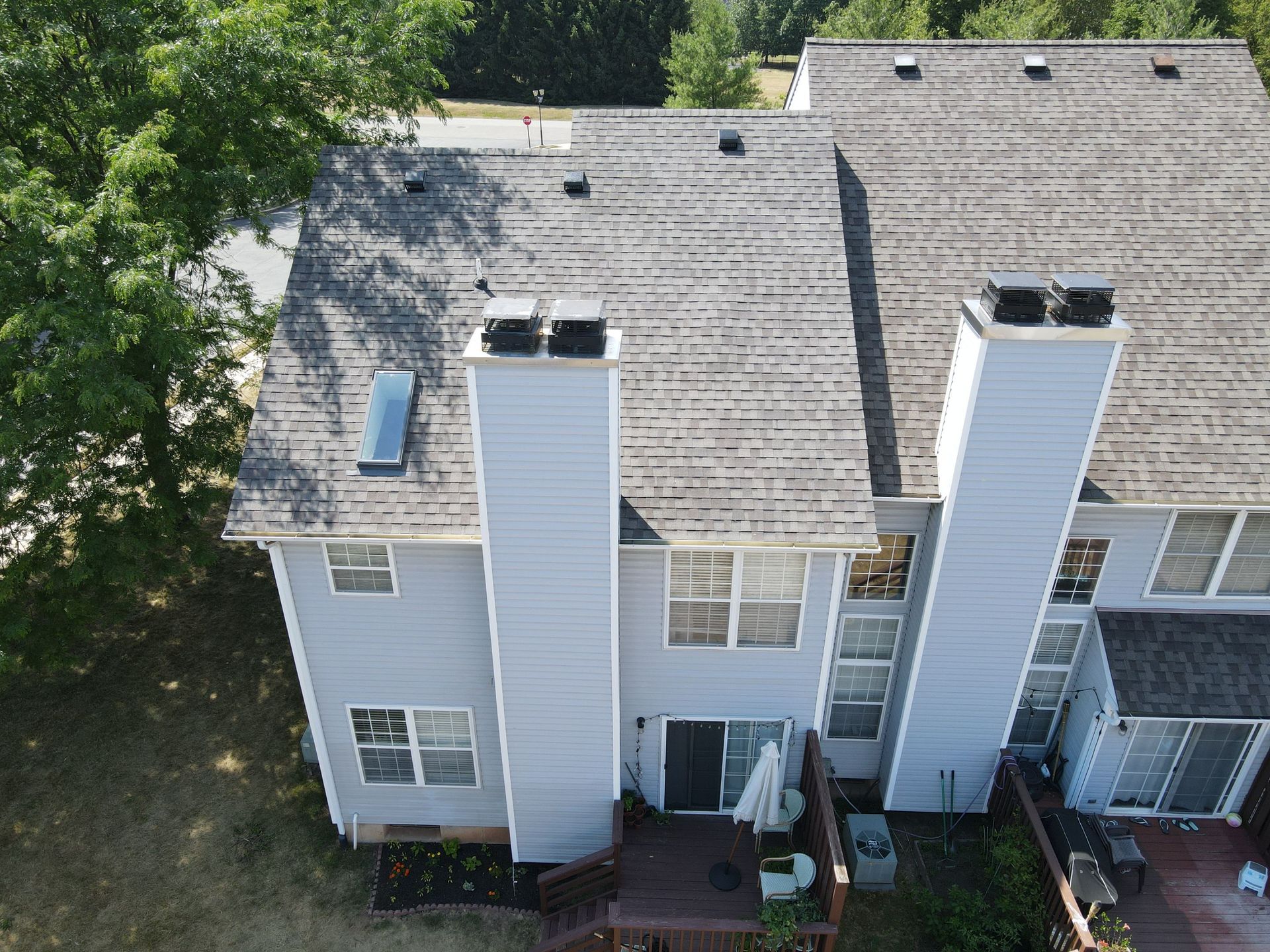 Photo of a roof repaired by Essential Exteriors.