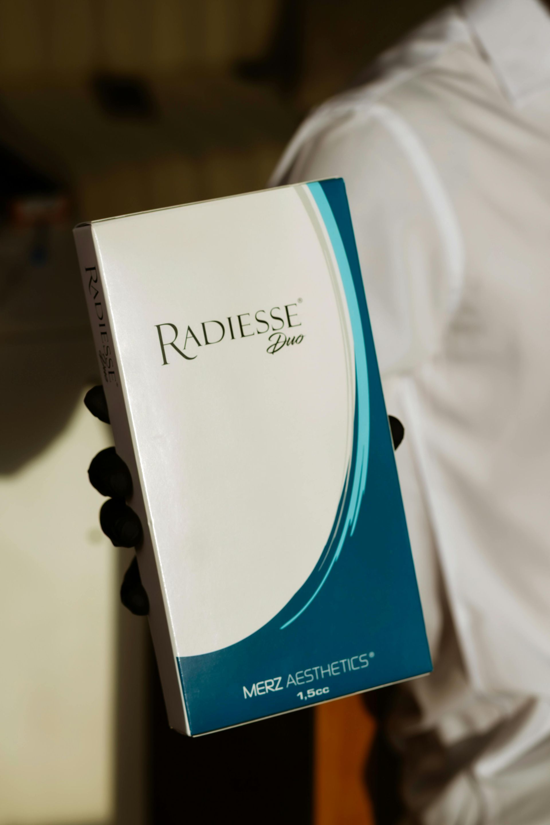A box of Radiesse filler.