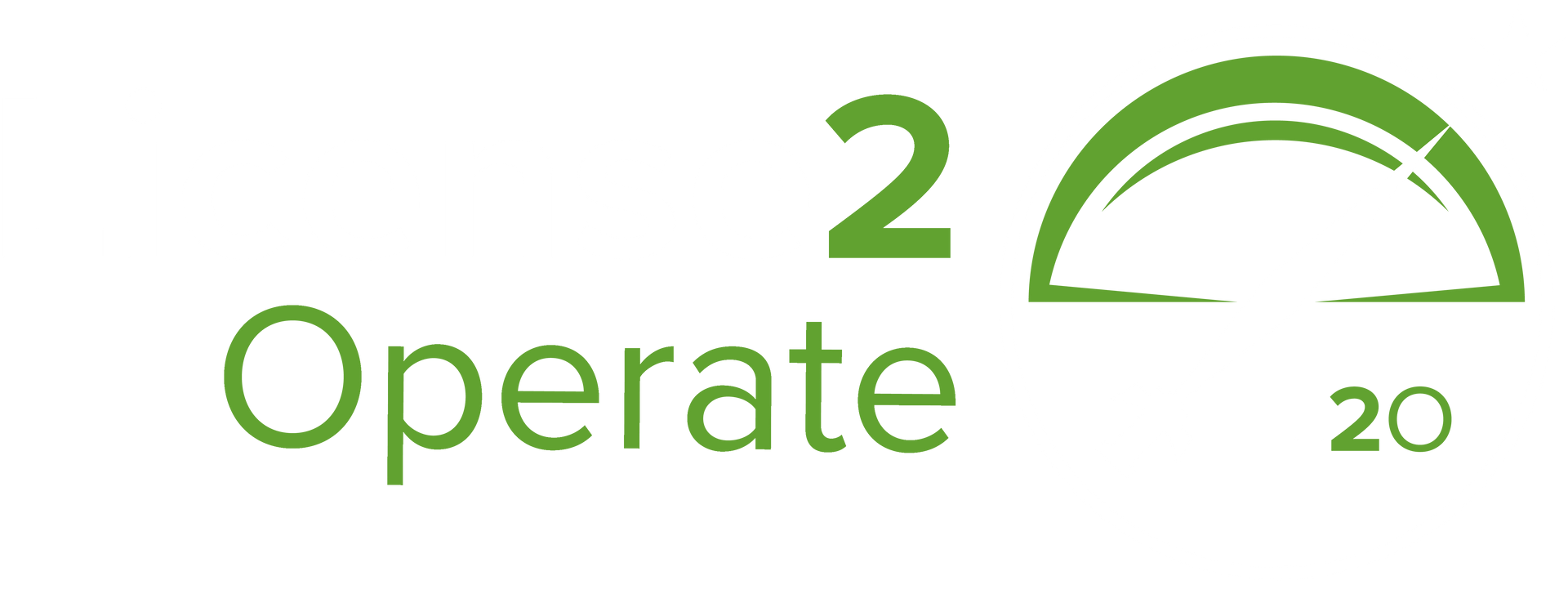 A green logo with the words `` operate 20 '' on a white background.