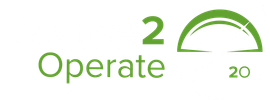 A green logo with the words `` operate 20 '' on a white background.