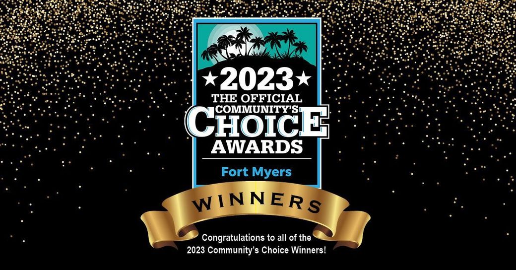 A poster for the community choice awards for fort myers