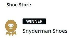 A picture of a shoe store winner for snyderman shoes.