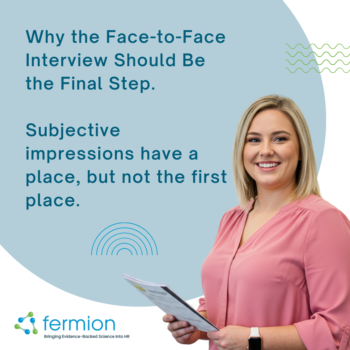 Flowchart showing recruitment process with phone screening, testing, and the face-to-face interview 