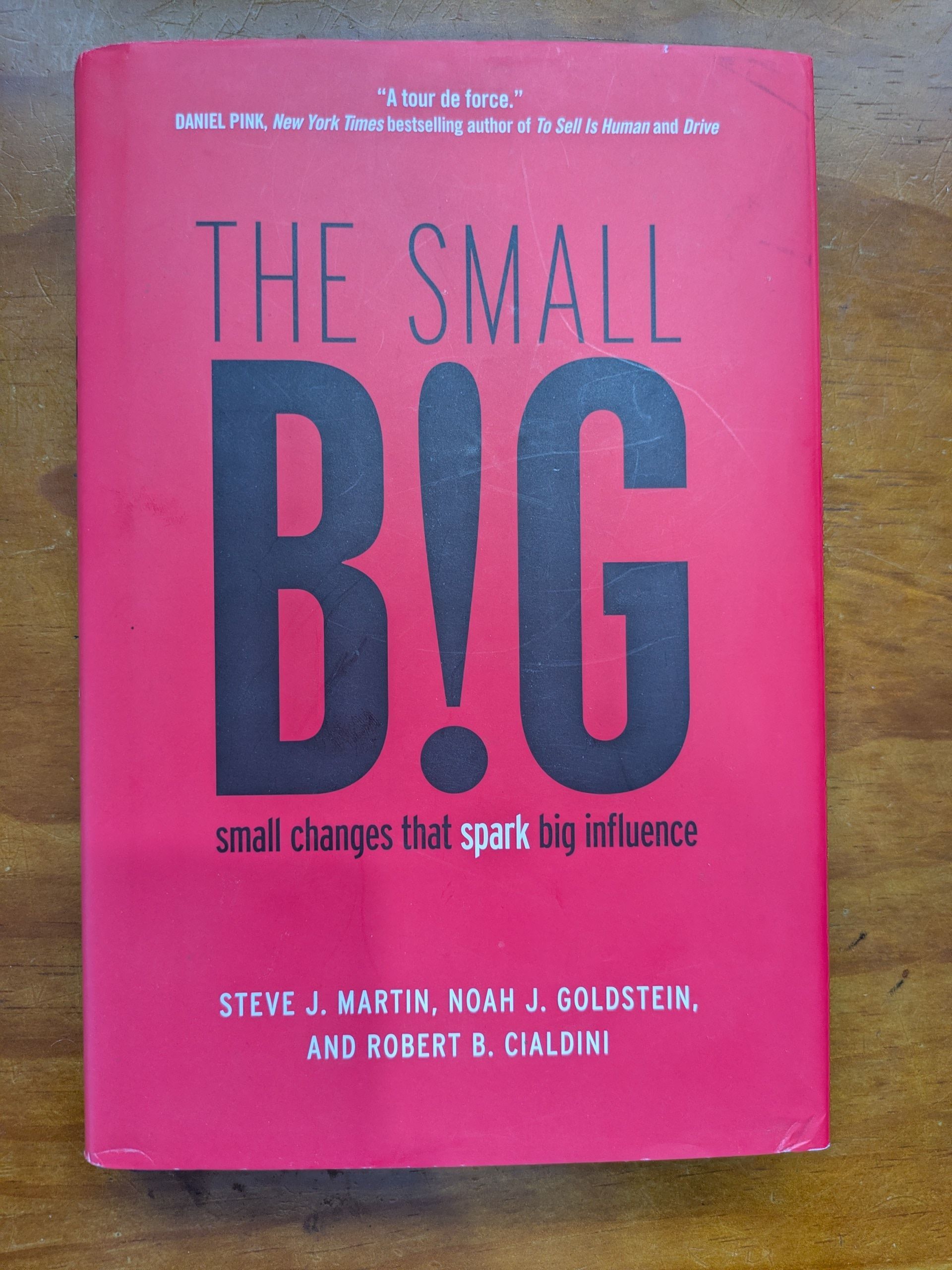 A book titled The Small Big