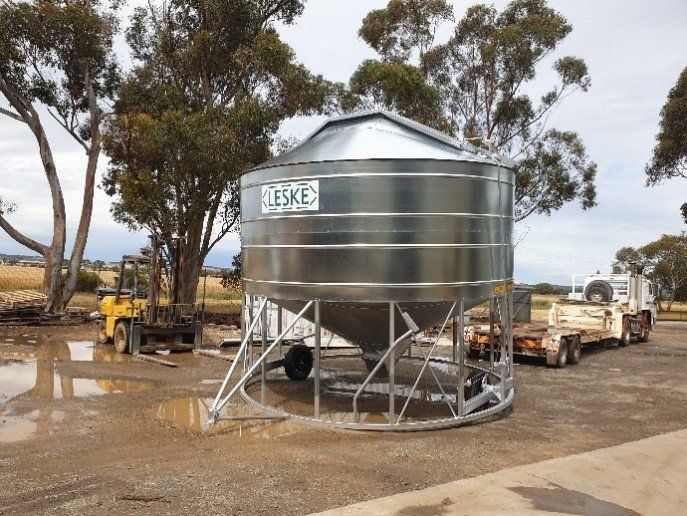 32 Ton (380 Bag) Standard Bin - Shea-Oak Log, SA - Leske Engineering