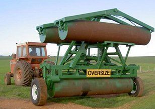 Hydraulic Land Roller In Farm - Shea-Oak Log, SA - Leske Engineering