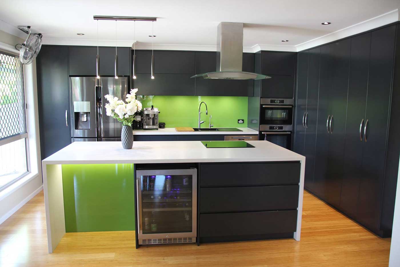 green kitchen
