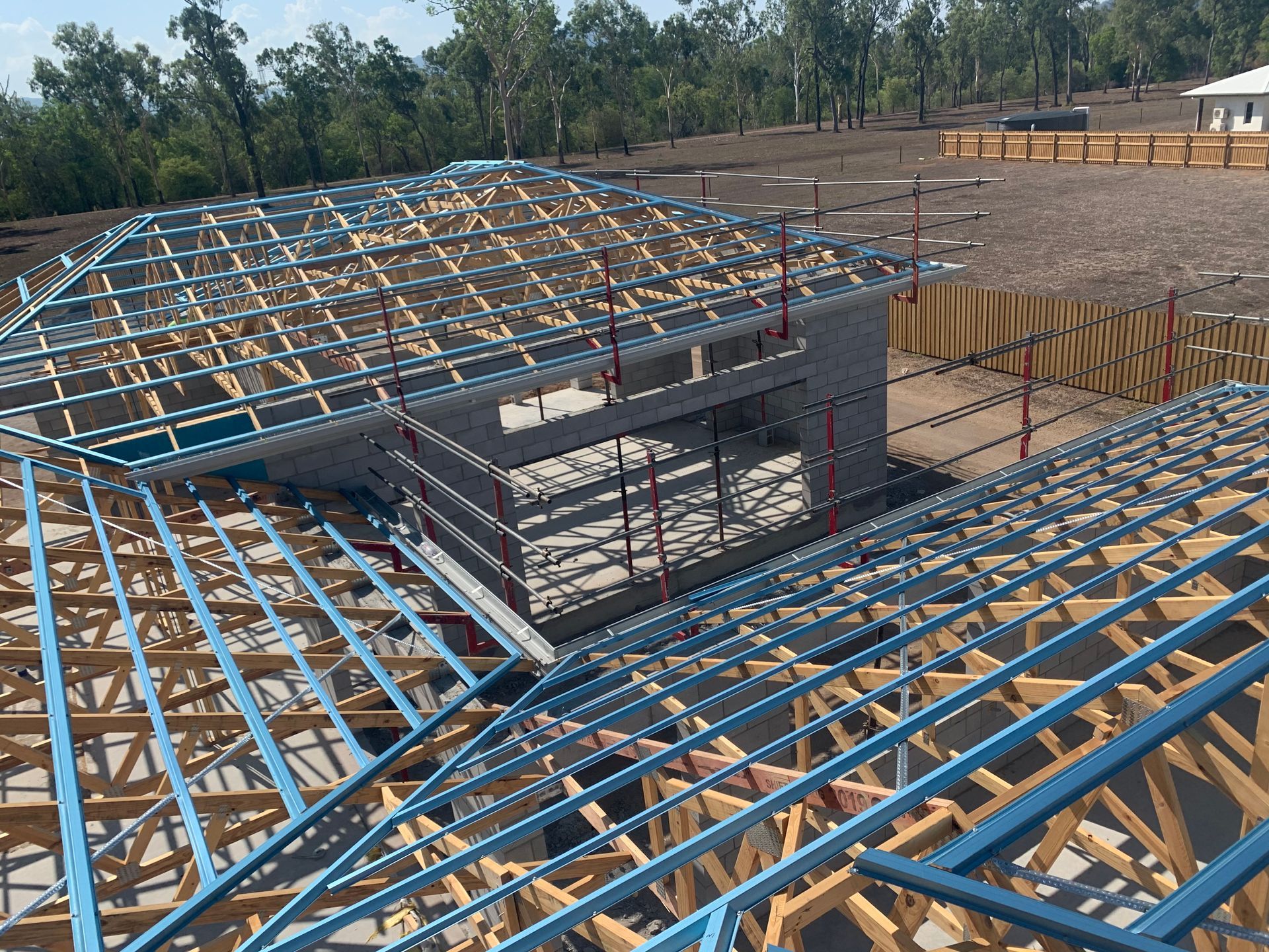 Silver Corrugated Metal Roof With Angled Lines — Roof 4 U in Shaw, QLD